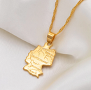 Germany Map Pendant Necklace