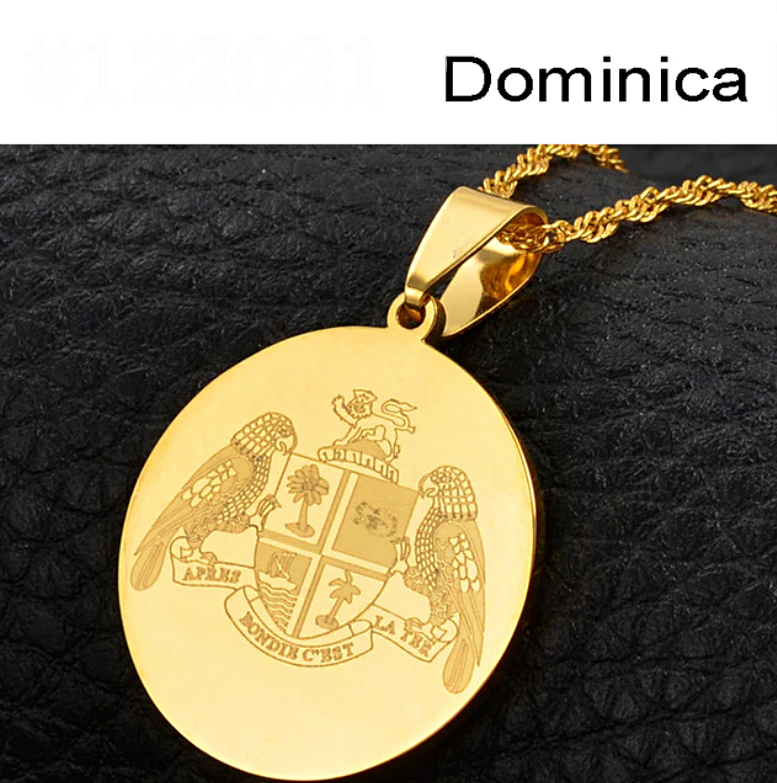 Dominica Island Pendant Necklace