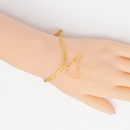 Dominican Republic Map Outline Ankle Bracelet