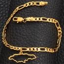 Jamaica Map Contour Ankle Bracelet