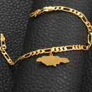 Jamaica Map Ankle Bracelet