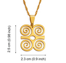 Dwennimmen Adinkra Symbol Pendant Necklace
