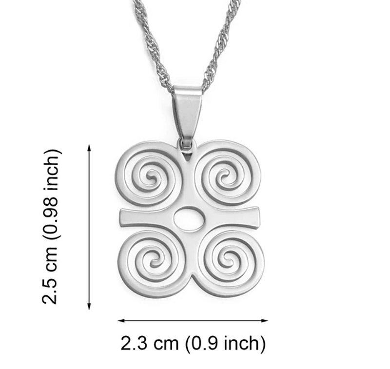 Dwennimmen Adinkra symbol Pendant Necklace