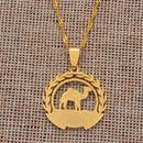 Eritrea Coat of Arms Pendant Necklace