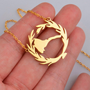 Eritrea Map Pendant Necklace