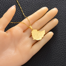 Ethiopia Map Pendant Necklace