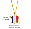 France Pendant Necklace