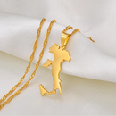 Italy Map Pendant Necklace