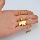 Ukraine Map Pendant Necklace