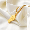 Black Lives Matter Raised Fist Pendant Necklace