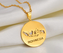 Indonesia Map Pendant Necklace