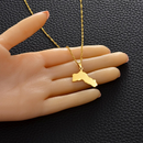 Kurdistan Map Pendant Necklace