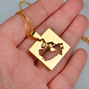 Canada Map Pendant Necklace
