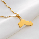 Kurdistan Map Pendant Necklace