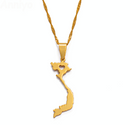 Vietnam Map Pendant Necklace