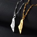 Palestine Map with Name Pendant Necklace