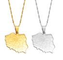 Poland Pendant Necklace with Cities