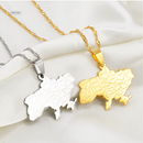 Ukraine Pendant Necklace With Cities