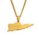 Saint Croix U.S. Virgin Islands Pendant Necklace