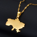Ukraine map Pendant Necklace