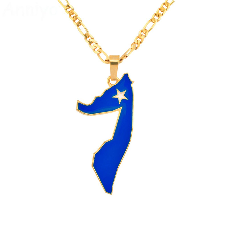 Somalia map Pendant Necklace