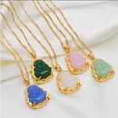 Jade Stone Buddha Pendant Necklace
