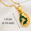 Bamboo Paon Pendant Necklace