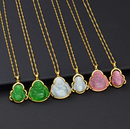 Jade Stone Buddha Necklace