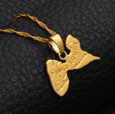 Guadeloupe Map Pendant Necklace