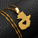 Guatemala Map Pendant Necklace