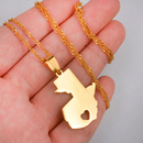Guatemala Map Pendant Necklace