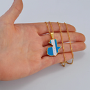 Guatemala Map with Flag Pendant Necklace