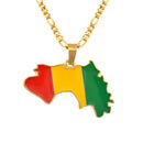 Guinea Map Pendant Necklace