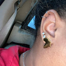 Africa Map Stud Earrings