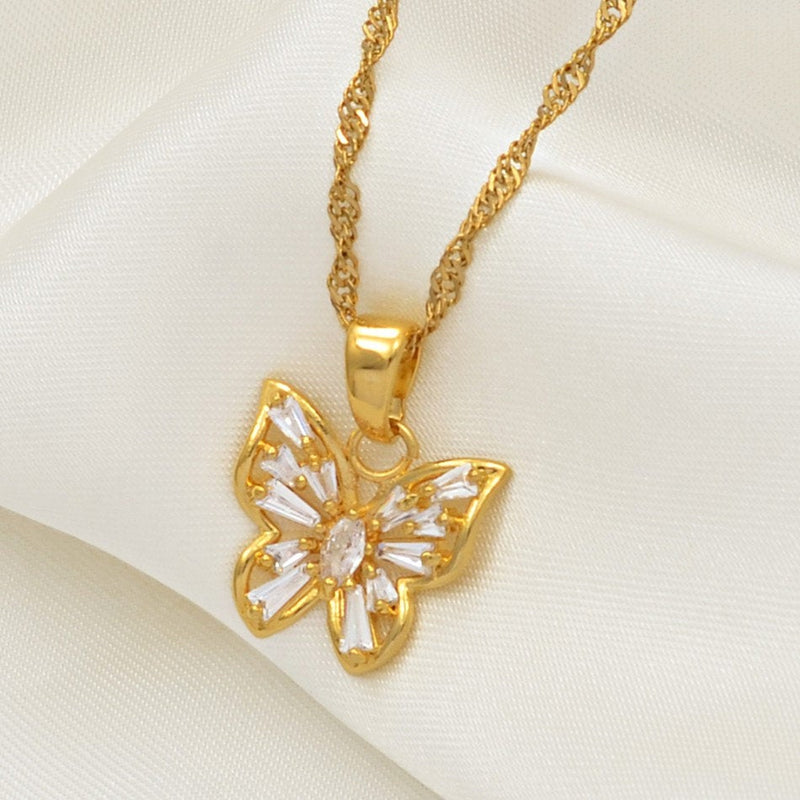 Butterfly pendant Necklace