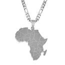 Africa Map Necklace with Madagascar