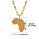 Africa Map Necklace with Madagascar