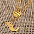 Mexico Map Heart Necklace