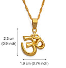 OM Mantra Hinduism Pendant Necklace