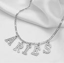 Horoscope Zodiac Name Pendant Necklace
