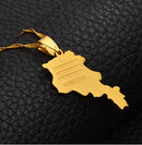 Armenia Map Pendant Necklace