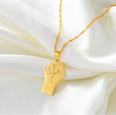 Black Lives Matter Raised Fist Necklace