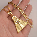 Ankh Cross Pyramid Egyptian Pendant Necklace