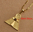 Ankh Cross Pyramid Egyptian Pendant Necklace