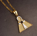 Ankh Cross Pyramid Egyptian Pendant Necklace