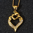 Mother's Love Heart Pendant Necklace