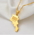 Armenia Map Pendant Necklace