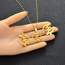 Gye Nyame Adinkra Symbol Necklace Earrings Jewelry Set