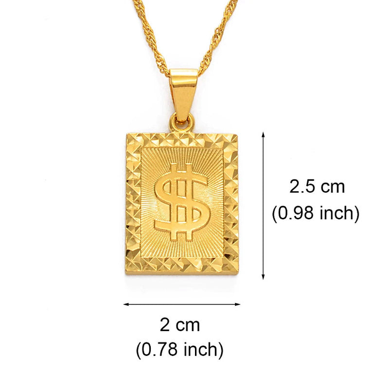 Dollar sign Pendant Necklace