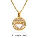 Mom Heart Pendant Necklace